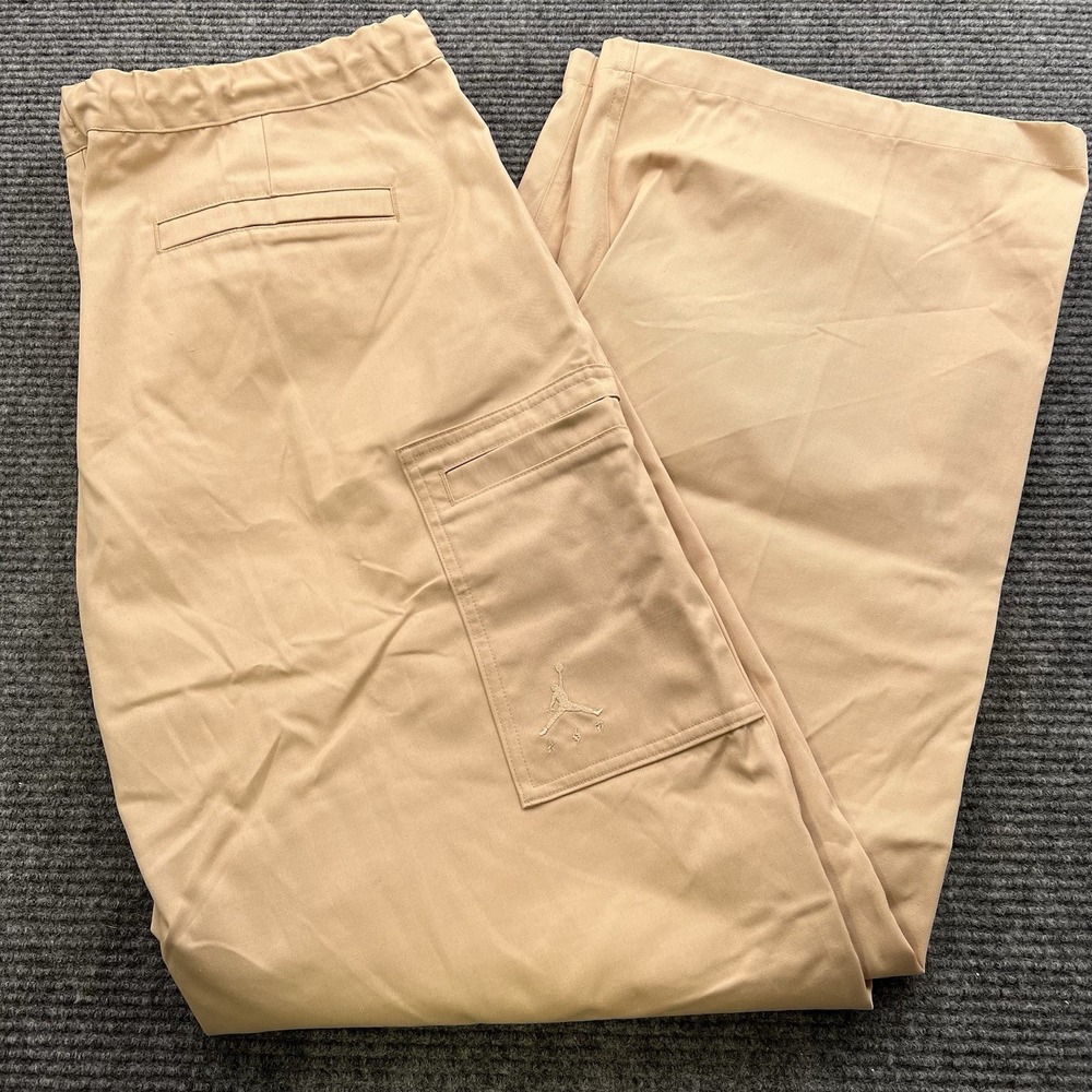 Jordan x J Balvin Beige Woven Loose Fit Pants FJ6137-296 Men's 2XLT NWT $200